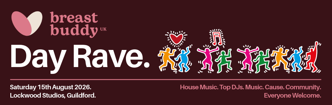 BreastBuddy UK Day Rave event banner